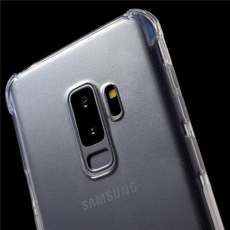 Drop-resistant Clear TPU Mobile Phone Cover Shell for Samsung Galaxy S9 Plus SM-G965-4