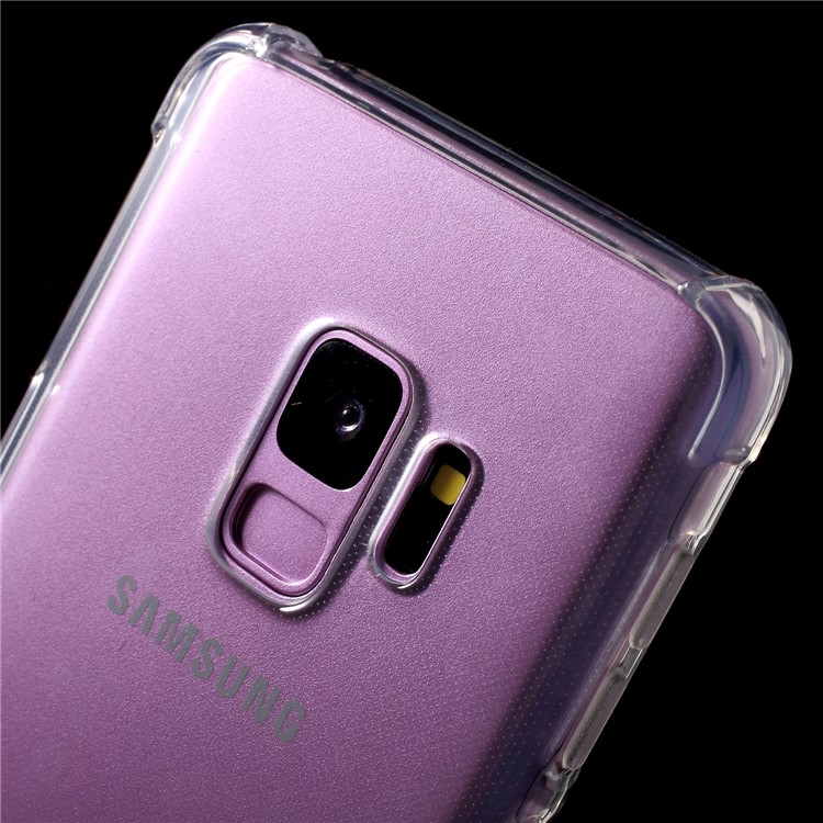 Drop-resistant Clear TPU Cell Phone Case for Samsung Galaxy S9 SM-G960-4