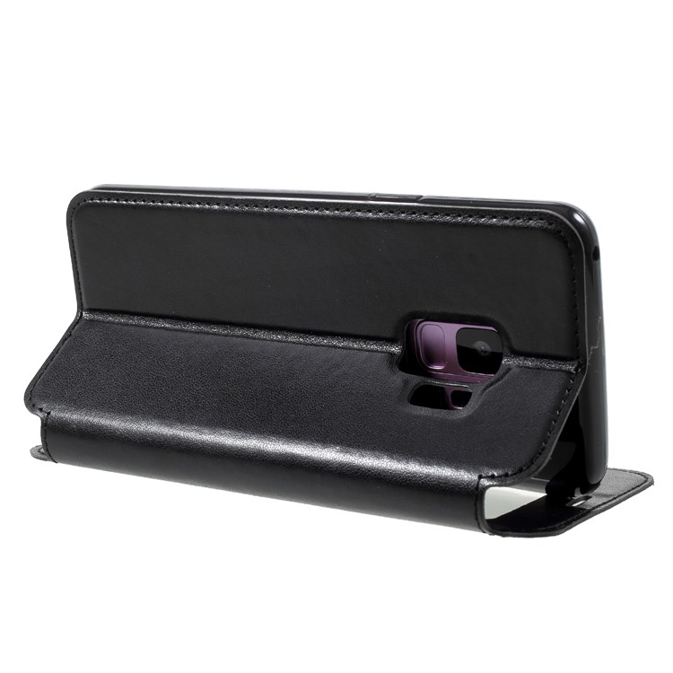ROAR KOREA Noble Leather View Window Flip Stand Case for Samsung Galaxy S9 SM-G960 - Black-5