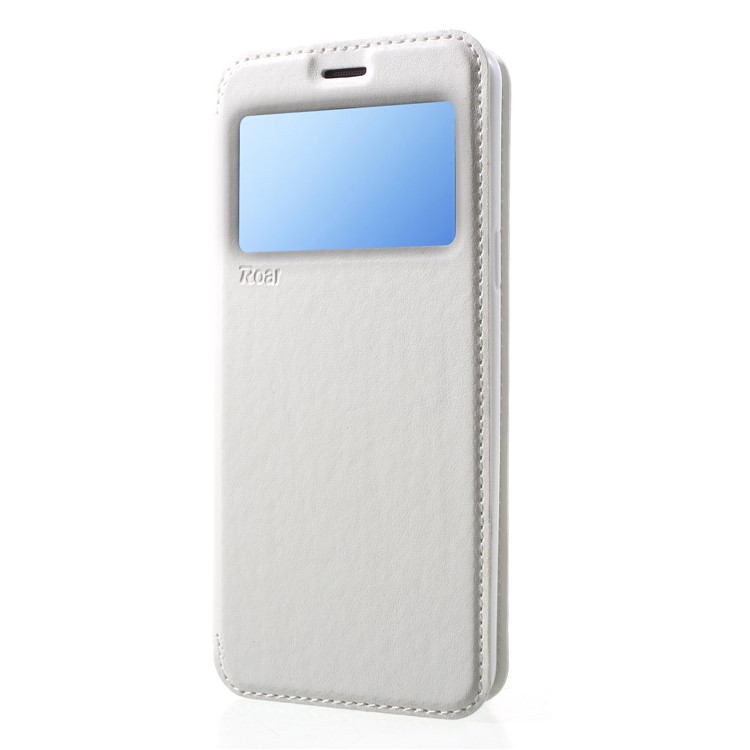 ROAR KOREA Noble Leather View Window Flip Cover with Stand for Samsung Galaxy S9 SM-G960 - White-3