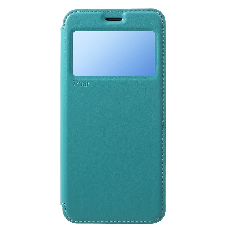 ROAR KOREA View Window Leather Mobile Phone Case with Stand for Samsung Galaxy S9 SM-G960 - Baby Blue-1