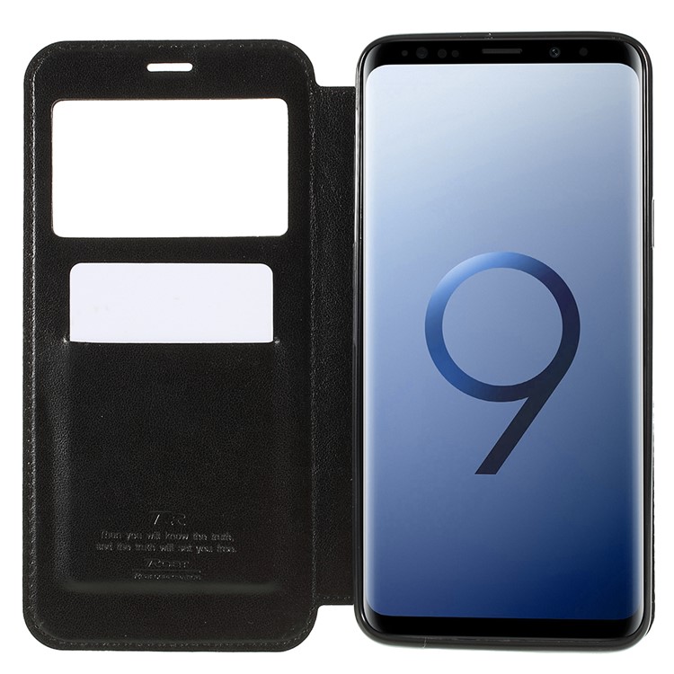 ROAR KOREA Noble View Leather Card Holder Case Stand for Samsung Galaxy S9+ G965 - Black-8