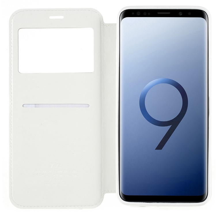 ROAR KOREA Noble View Leather Card Holder Phone Case for Samsung Galaxy S9 Plus G965 - White-6