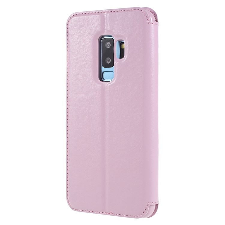 ROAR KOREA Noble View Leather Card Holder Mobile Cover for Samsung Galaxy S9+ G965 - Pink-3