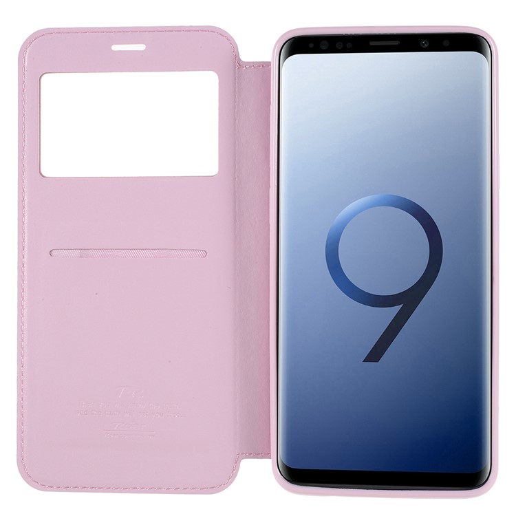 ROAR KOREA Noble View Leather Card Holder Mobile Cover for Samsung Galaxy S9+ G965 - Pink-6