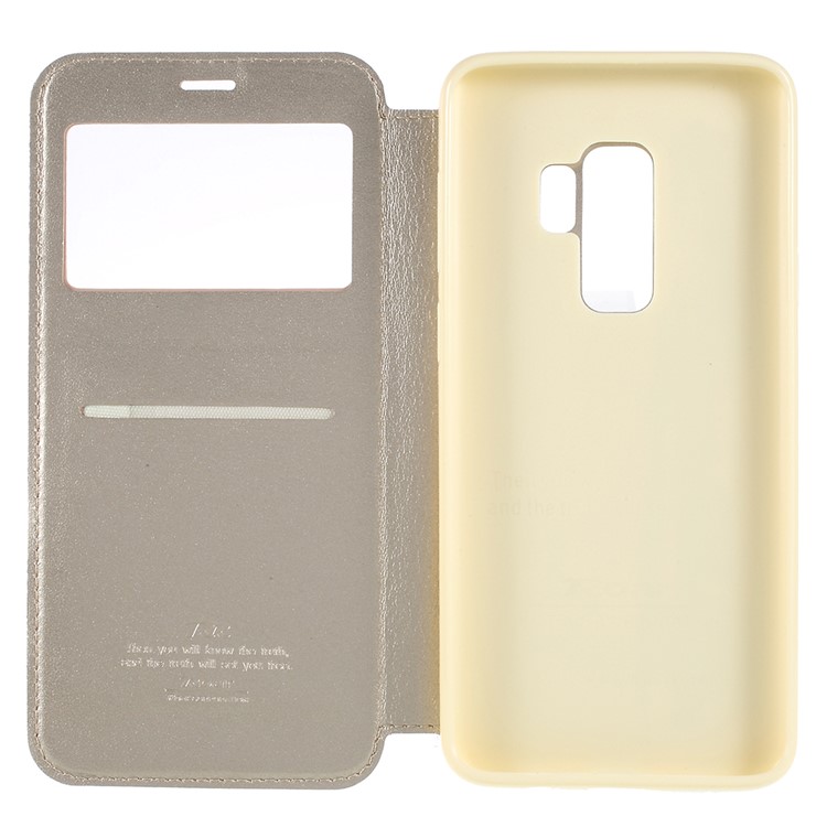 ROAR KOREA Noble View Leather Card Holder Protective Phone Case for Samsung Galaxy S9+ G965 - Gold-7