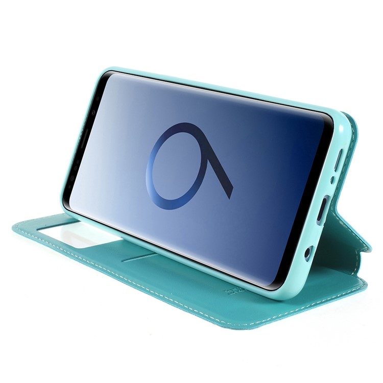 ROAR KOREA Noble View Leather Stand Cover Accessory for Samsung Galaxy S9+ G965 - Baby Blue-4
