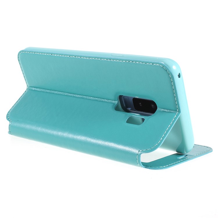ROAR KOREA Noble View Leather Stand Cover Accessory for Samsung Galaxy S9+ G965 - Baby Blue-5