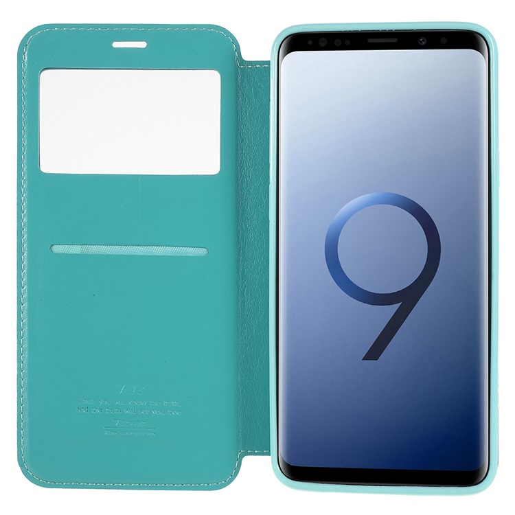 ROAR KOREA Noble View Leather Stand Cover Accessory for Samsung Galaxy S9+ G965 - Baby Blue-6