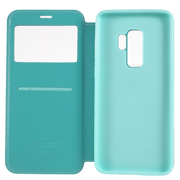 ROAR KOREA Noble View Leather Stand Cover Accessory for Samsung Galaxy S9+ G965 - Baby Blue-7
