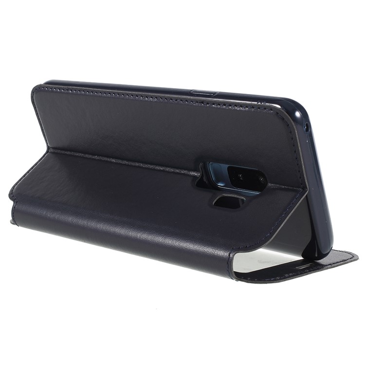 ROAR KOREA Noble View Leather Card Holder Stand Flip Case for Samsung Galaxy S9+ G965 - Dark Blue-5