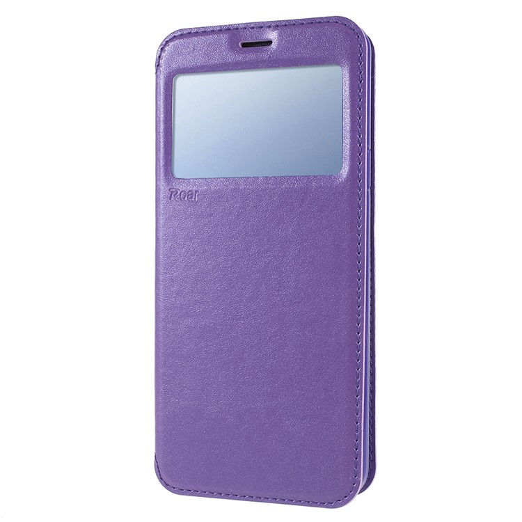 ROAR KOREA Noble View Leather Card Holder Folio Protective Phone Case for Samsung Galaxy S9+ G965 - Purple-2