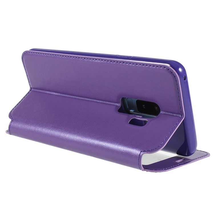ROAR KOREA Noble View Leather Card Holder Folio Protective Phone Case for Samsung Galaxy S9+ G965 - Purple-5