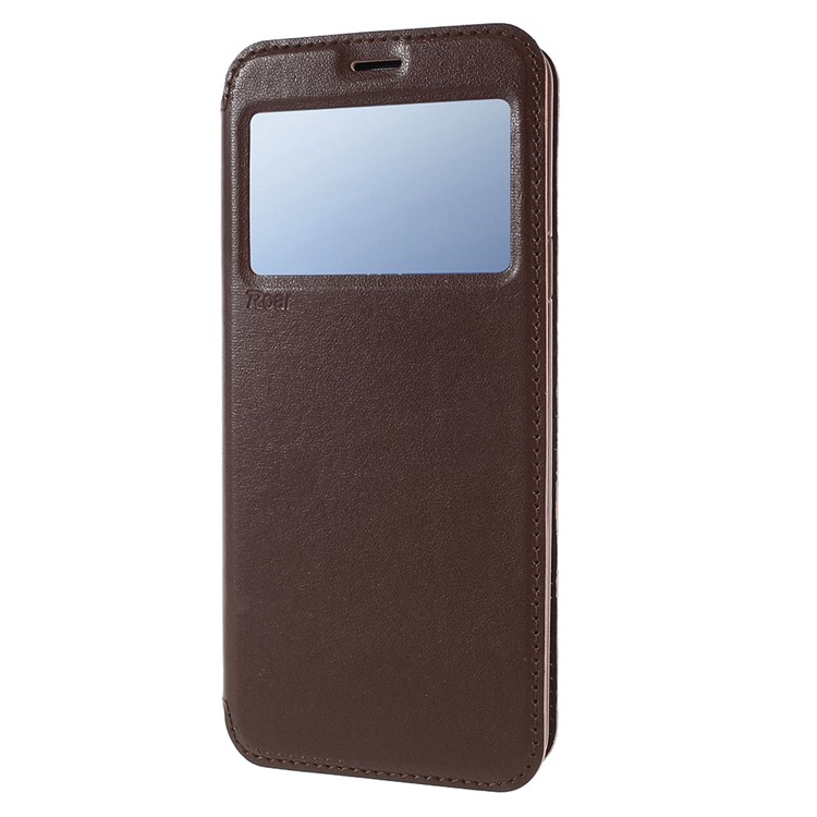 ROAR KOREA Noble View Leather Stand Folio Phone Case for Samsung Galaxy S9+ G965 - Brown-2