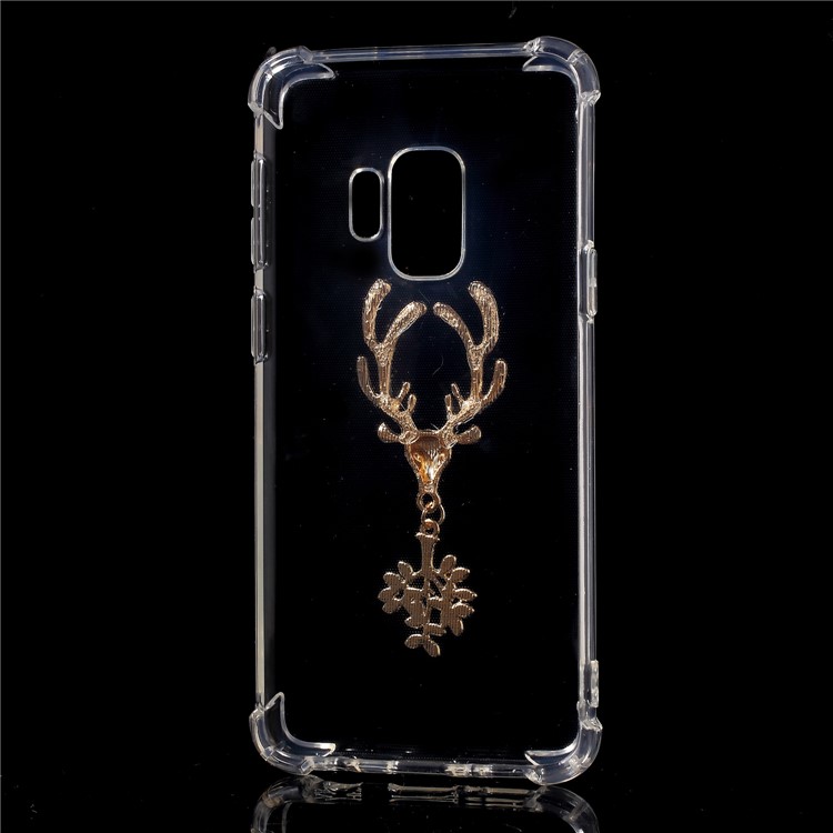 Luftkissen Stoßfest TPU Fall Mit Diamante Elk Für Samsung Galaxy S9 G960-6