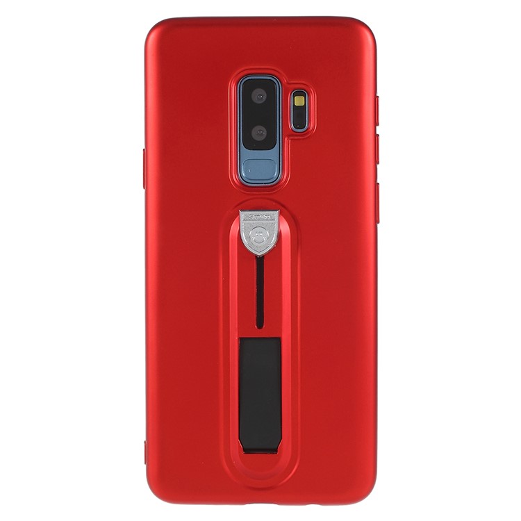 TPU Protective Mobile Phone Cover Accessory with Kickstand for Samsung Galaxy S9+ G965 - Red-1