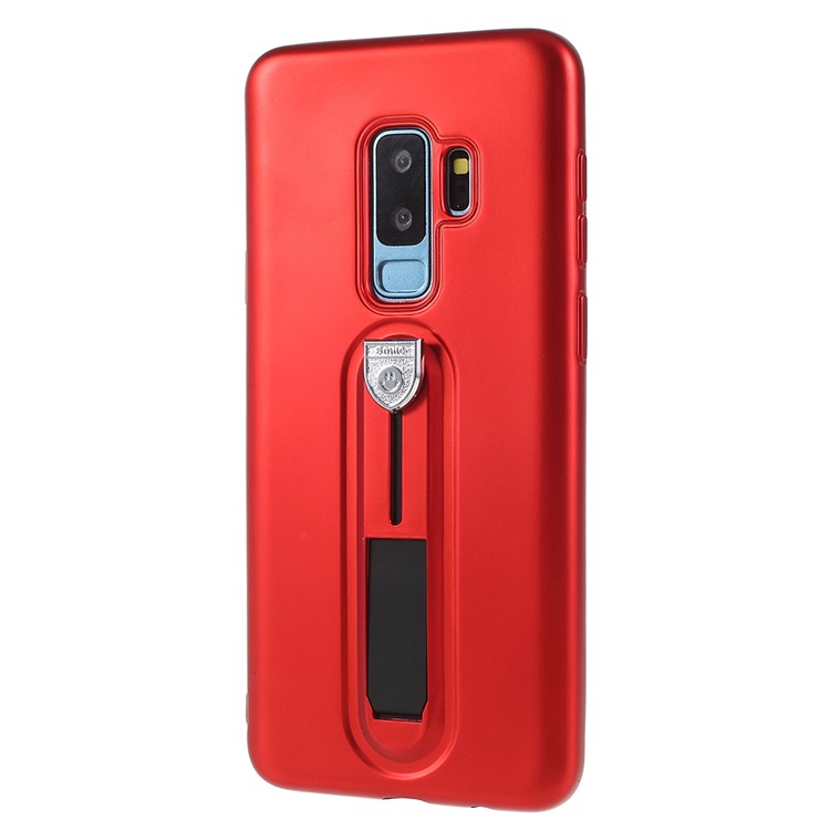 TPU Protective Mobile Phone Cover Accessory with Kickstand for Samsung Galaxy S9+ G965 - Red-2