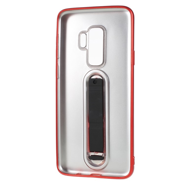 TPU Protective Mobile Phone Cover Accessory with Kickstand for Samsung Galaxy S9+ G965 - Red-6
