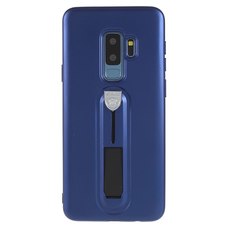 TPU Protective Kickstand Back Casing for Samsung Galaxy S9 Plus G965 - Blue-1
