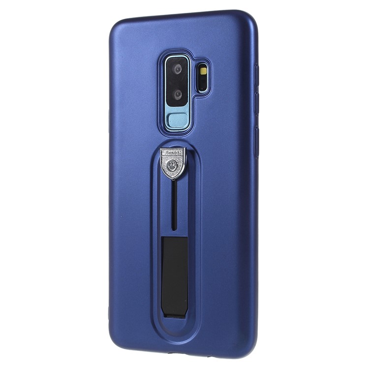 TPU Protective Kickstand Back Casing for Samsung Galaxy S9 Plus G965 - Blue-2