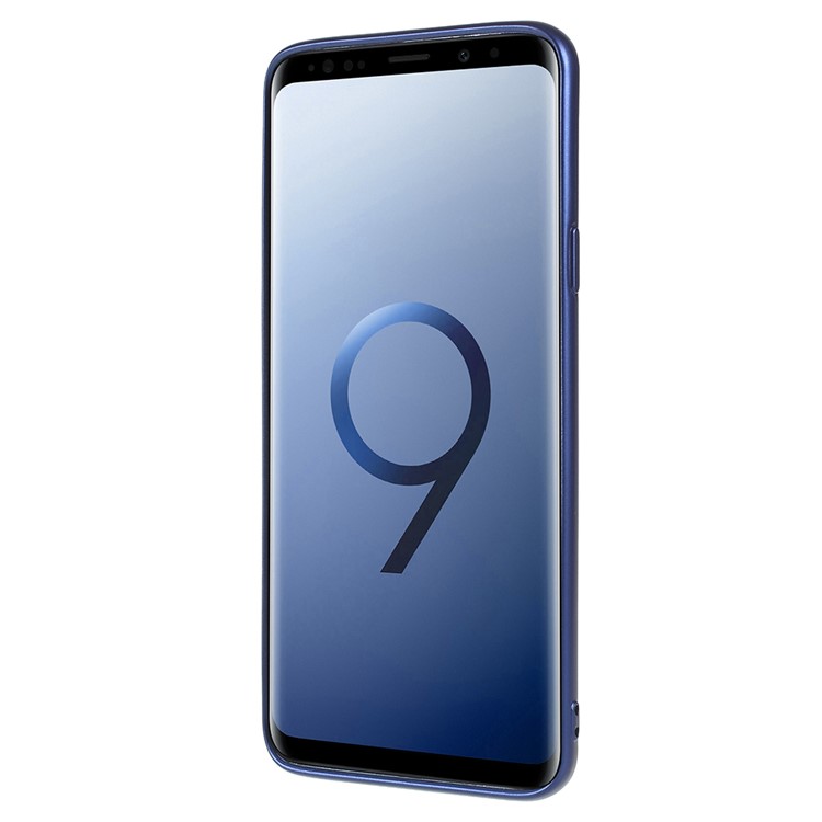 TPU Protective Kickstand Back Casing for Samsung Galaxy S9 Plus G965 - Blue-3