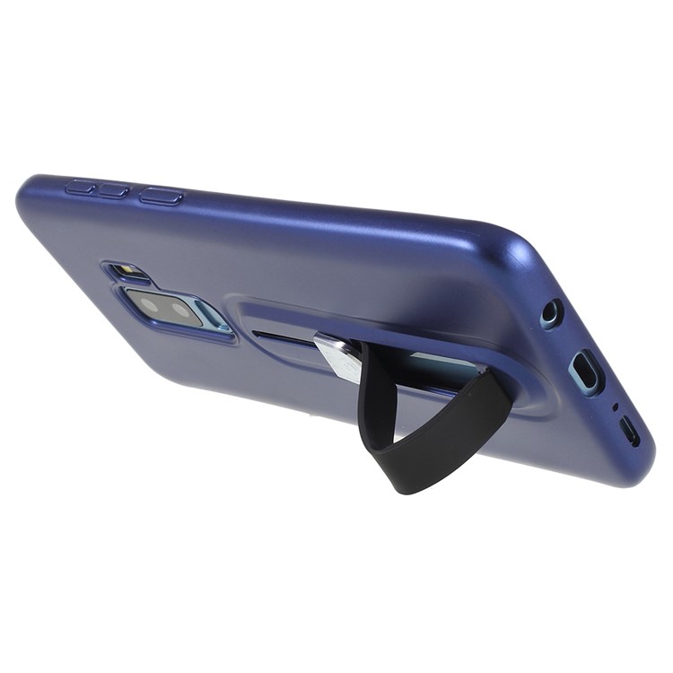 TPU Protective Kickstand Back Casing for Samsung Galaxy S9 Plus G965 - Blue-4