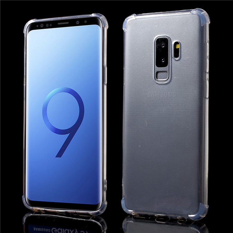 Drop-proof Clear TPU Mobile Phone Back Case for Samsung Galaxy S9 Plus SM-G965-1