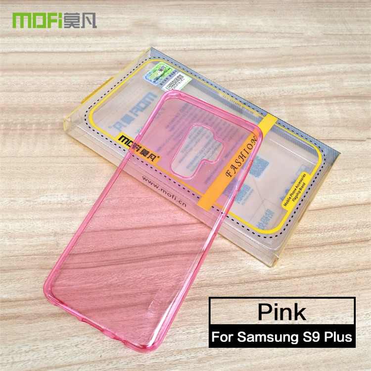 

MOFI Yin Series Ultra Thin Clear TPU Phone Back Case for Samsung Galaxy S9+ SM-G965 - Pink