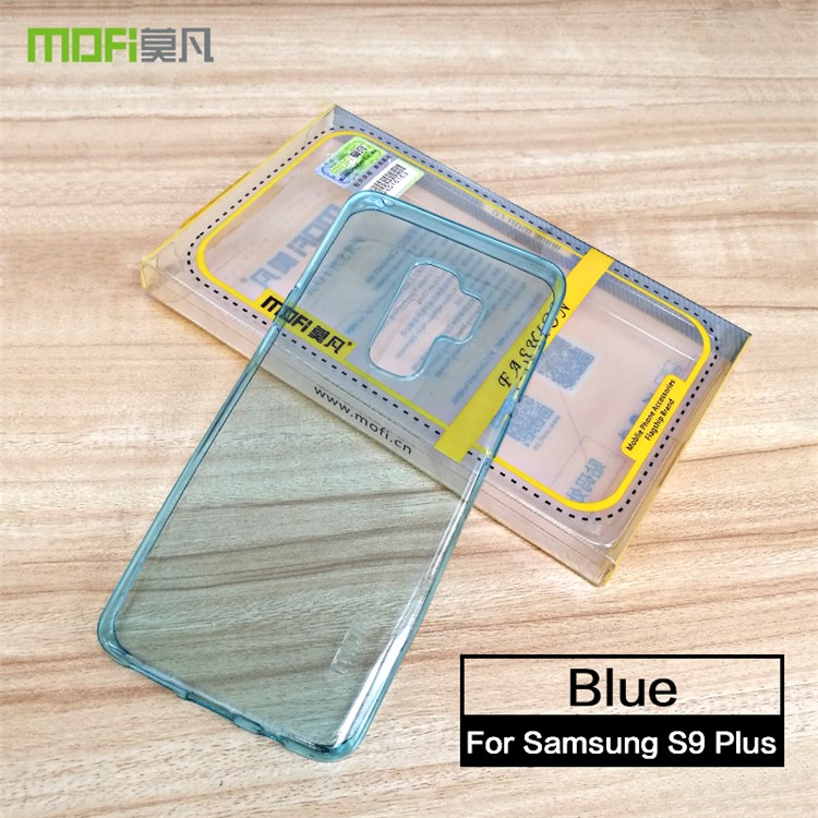 

MOFI Yin Series Ultra Thin Clear TPU Cell Phone Cover for Samsung Galaxy S9 Plus SM-G965 - Blue