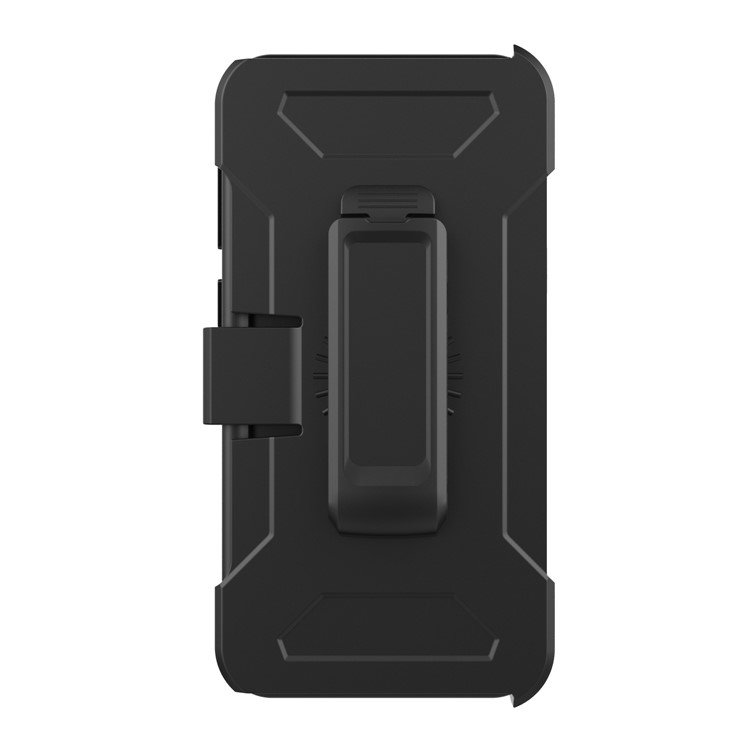 Shockproof Card Holder Mirror PC + TPU Hybrid Case with Kickstand Belt for Samsung Galaxy S9 SM-G960 - Black-3