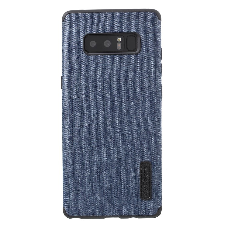 Canvas Cloth Coated TPU Back Phone Case for Samsung Galaxy Note 8 SM-N950 - Baby Blue-2