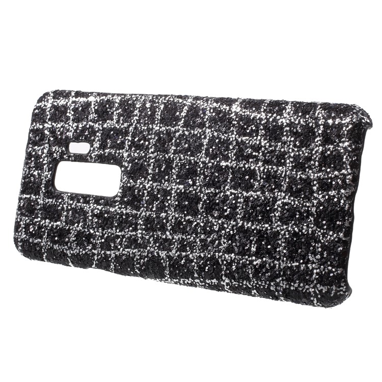 Glittery Sequins Decor PU Leather Coated PC Shell for Samsung Galaxy S9 Plus G965 - Black-2