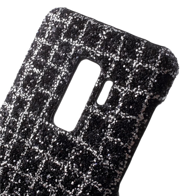 Glittery Sequins Decor PU Leather Coated PC Shell for Samsung Galaxy S9 Plus G965 - Black-4