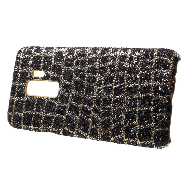 Glittery Sequins Decor PU Leather Coated PC Phone Cover for Samsung Galaxy S9 Plus G965 - Gold-2