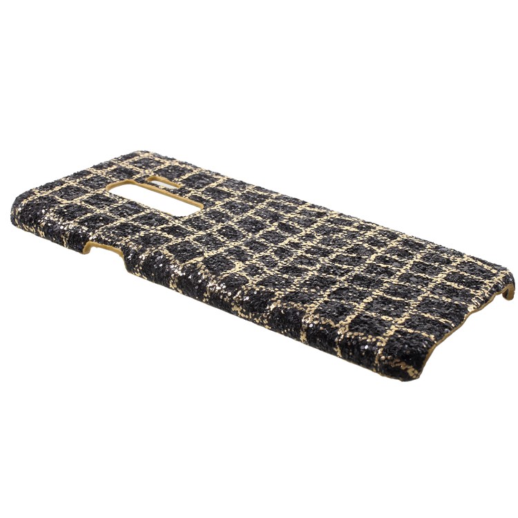 Glittery Sequins Decor PU Leather Coated PC Phone Cover for Samsung Galaxy S9 Plus G965 - Gold-3