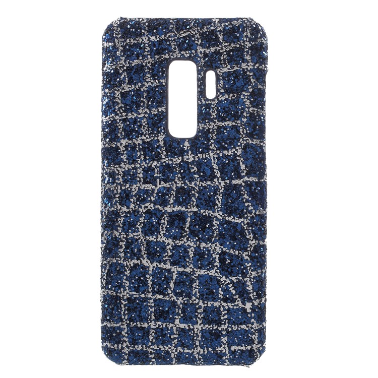 Glittery Sequins Decor PU Leather Coated PC Mobile Case for Samsung Galaxy S9 Plus G965 - Blue-1