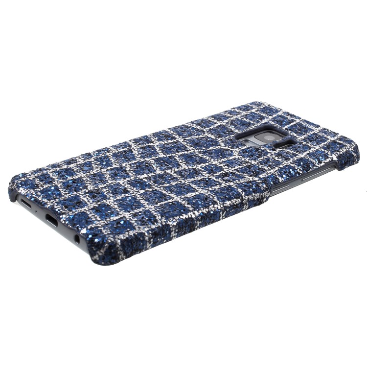 Glittery Sequins Decor PU Leather Coated Mobile Cover for Samsung Galaxy S9 G960 - Blue-4