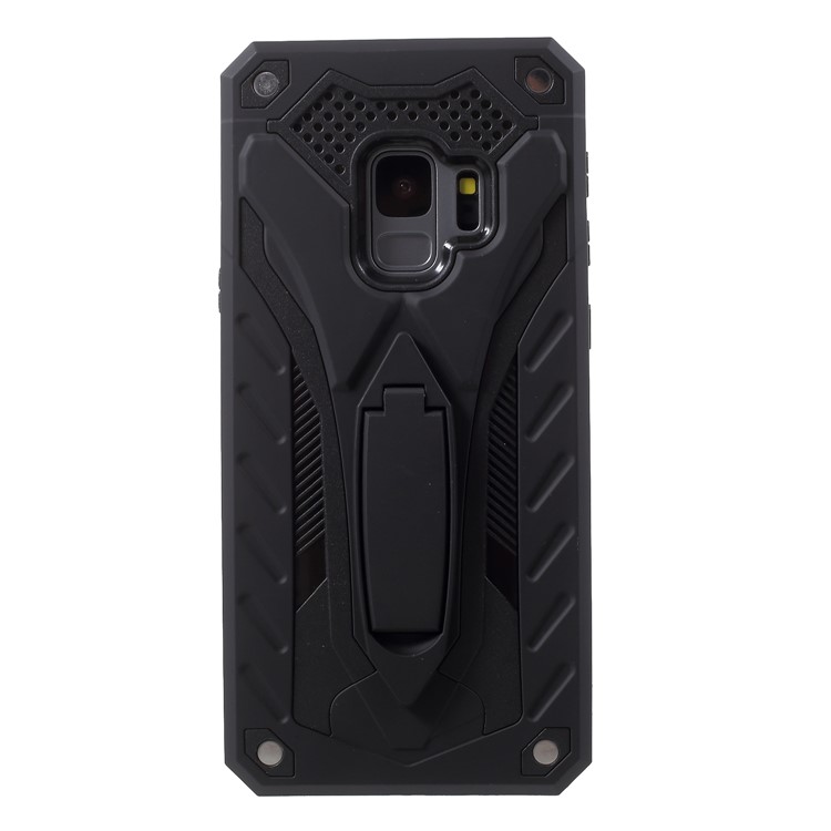Rugged Shockproof Hybrid Phone Case with Kickstand for Samsung Galaxy S9 SM-G960 - Black-3