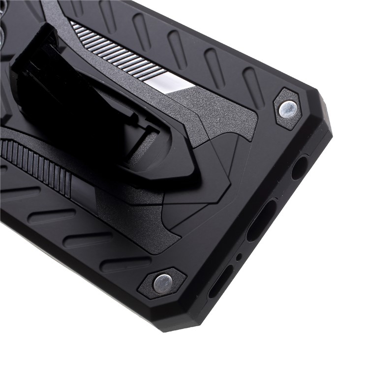 Rugged Shockproof Hybrid Phone Case with Kickstand for Samsung Galaxy S9 SM-G960 - Black-6