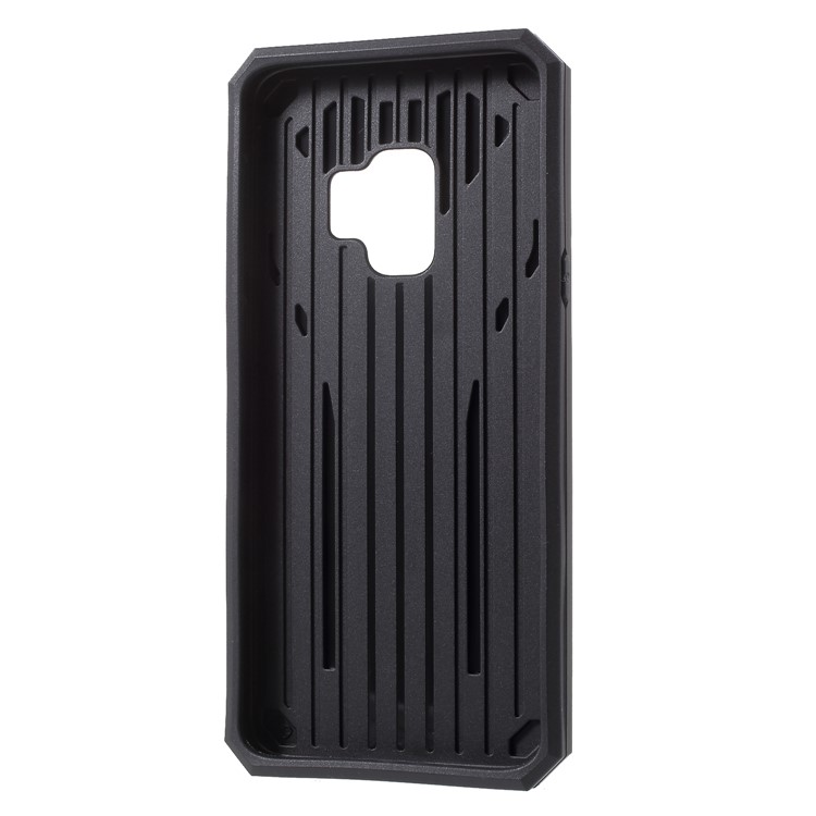 Rugged Shockproof Hybrid Phone Case with Kickstand for Samsung Galaxy S9 SM-G960 - Black-8