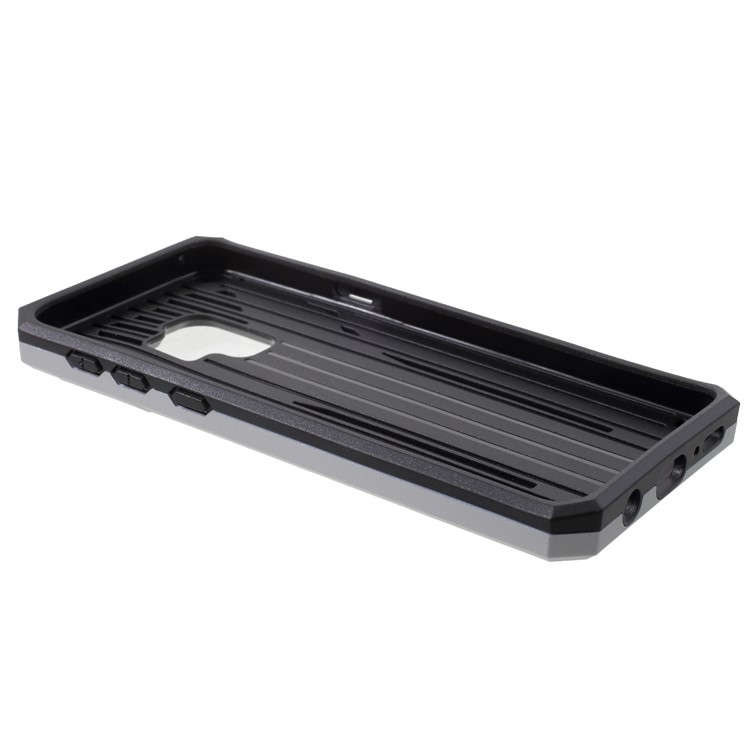 Rugged Shockproof Hybrid Phone Cover with Kickstand for Samsung Galaxy S9 SM-G960 - Silver-7