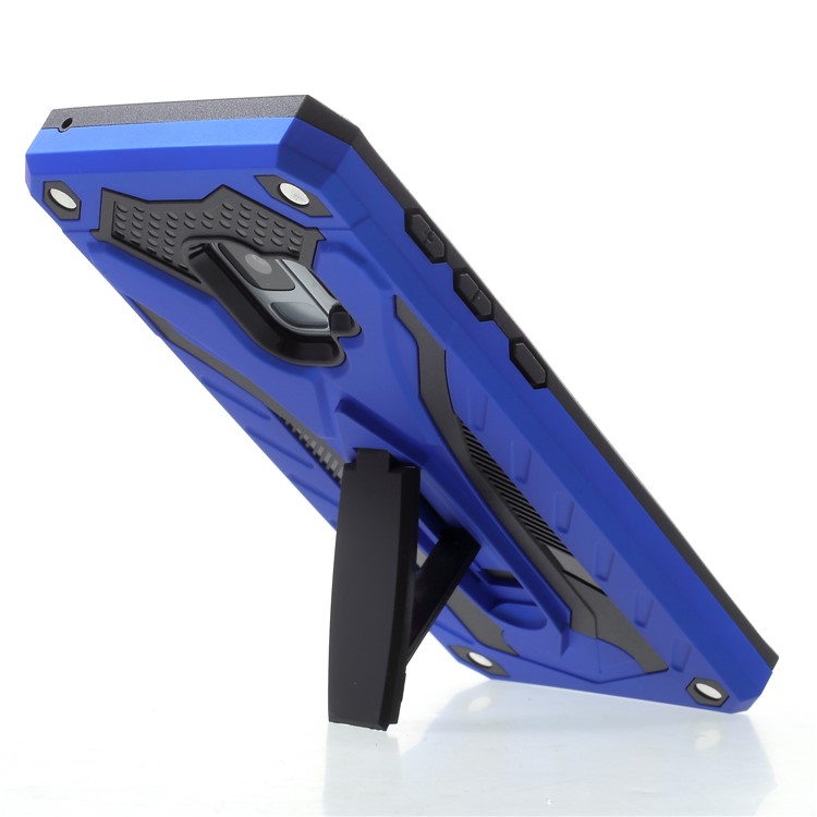 Rugged Shockproof Hybrid Phone Accessory Case with Kickstand for Samsung Galaxy S9 SM-G960 - Blue-6