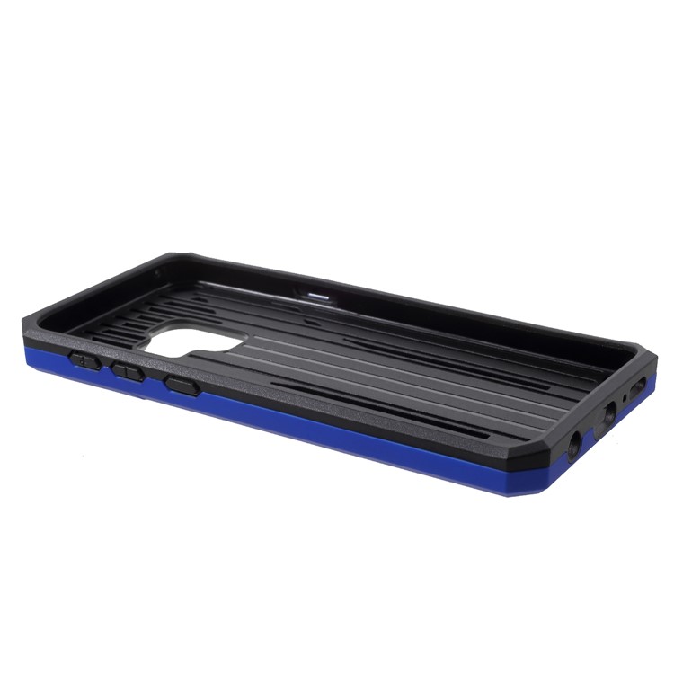 Rugged Shockproof Hybrid Phone Accessory Case with Kickstand for Samsung Galaxy S9 SM-G960 - Blue-7