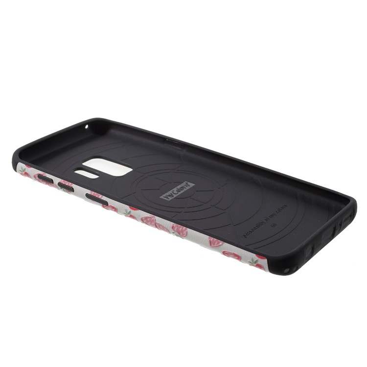 Embossed Pattern Soft TPU Mobile Cover for Samsung Galaxy S9 SM-G960 - Strawberries Pattern-5