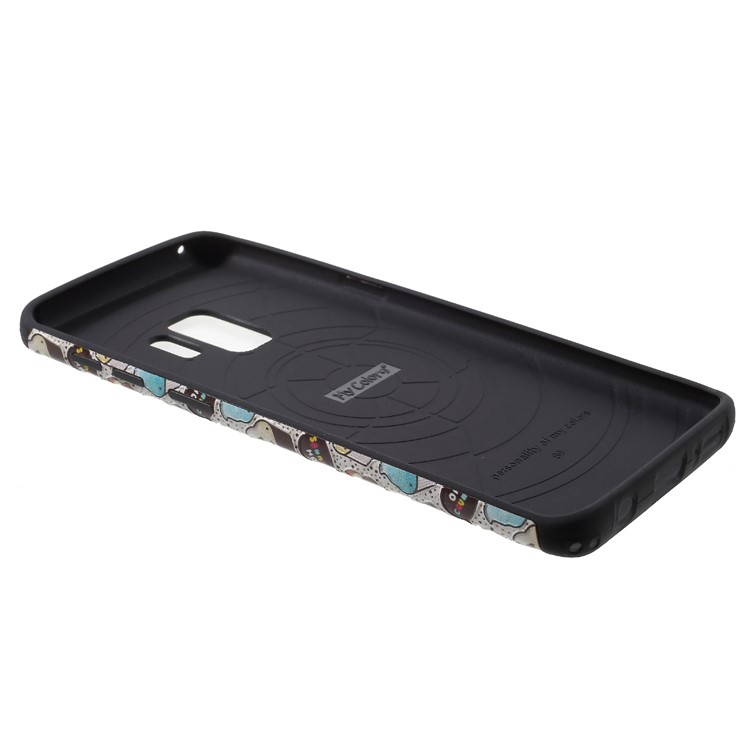 Embossed Pattern Soft TPU Mobile Shell for Samsung Galaxy S9 SM-G960 - Cup Cakes-5