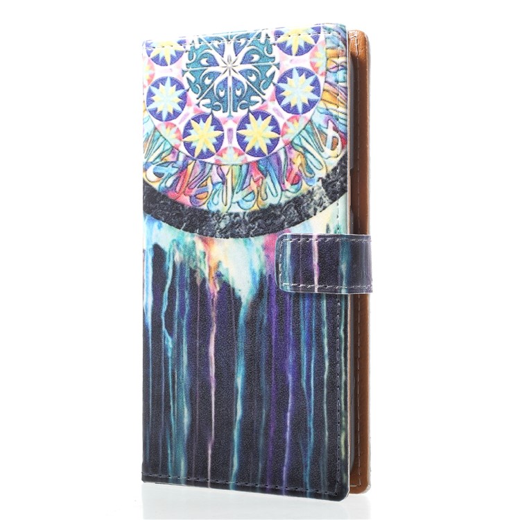 Pattern Printing Leather Cellphone Case for Samsung Galaxy J2 Pro 2018 - Dream Catcher-3