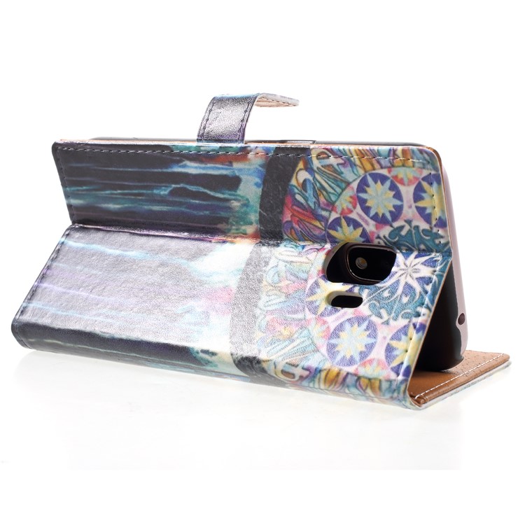 Pattern Printing Leather Cellphone Case for Samsung Galaxy J2 Pro 2018 - Dream Catcher-5