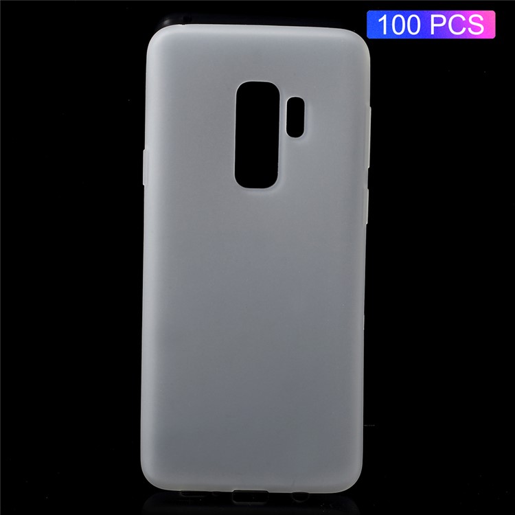 100Pcs Double-sided Matte TPU Cover for Samsung Galaxy S9 SM-G960 - White-1