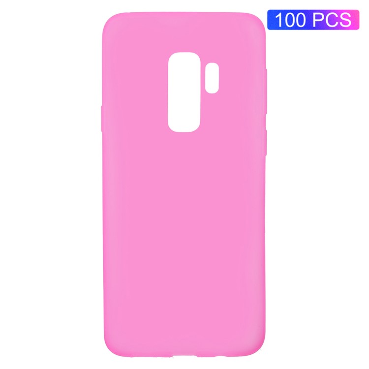 100Pcs Double-sided Matte TPU Casing for Samsung Galaxy S9 SM-G960 - Rose-1