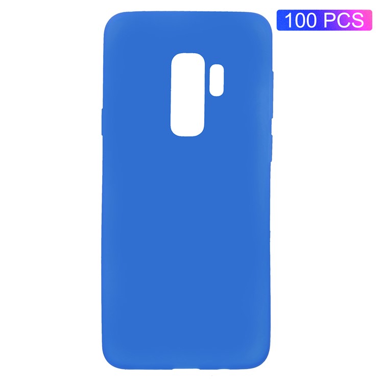 100Pcs Double-sided Matte TPU Mobile Phone Case for Samsung Galaxy S9 SM-G960 - Blue-1